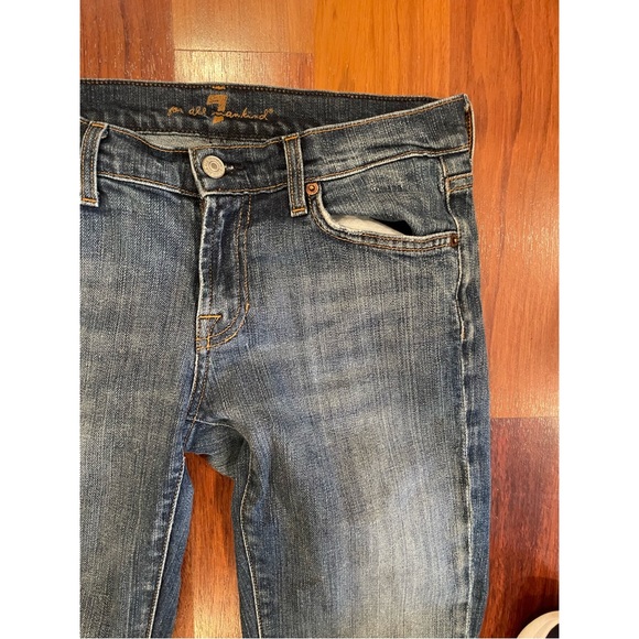 7 For All Mankind Womens Low Waist Flare Jeans SZ 28, $195 - Picture 3 of 7